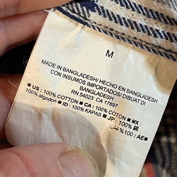 Old Navy Slim Fit Plaid Flannel Shirt - Picture 4 of 5